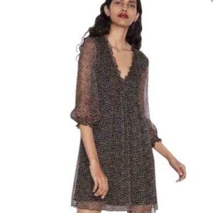 Zara babydoll mini dress